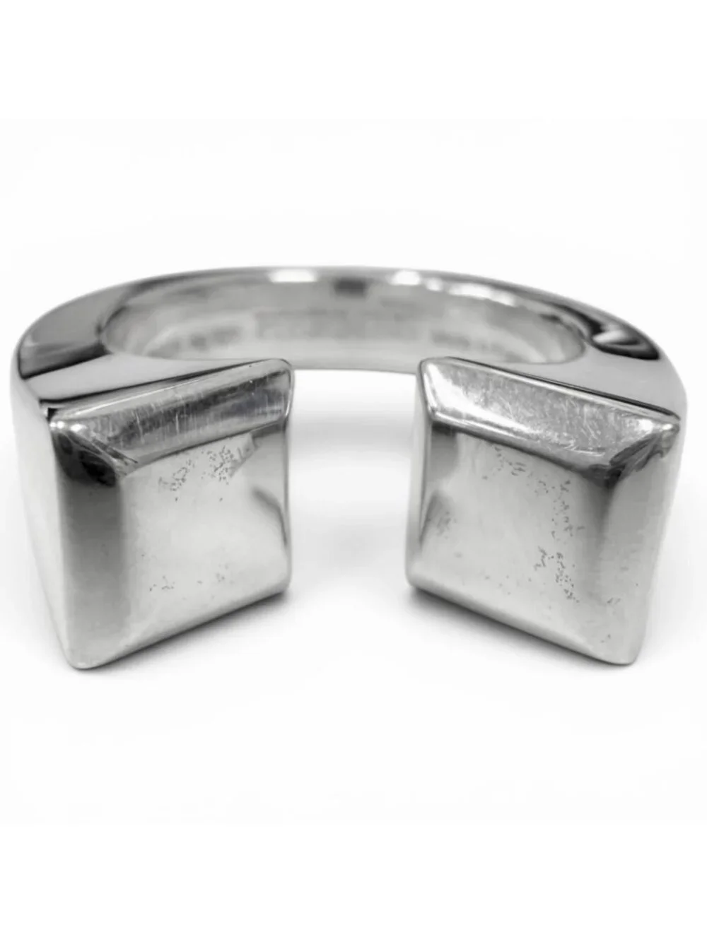 Hermes Clous de Forges Ring Silver